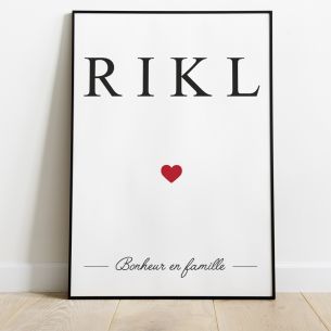 Affiche famille personnalisé 2