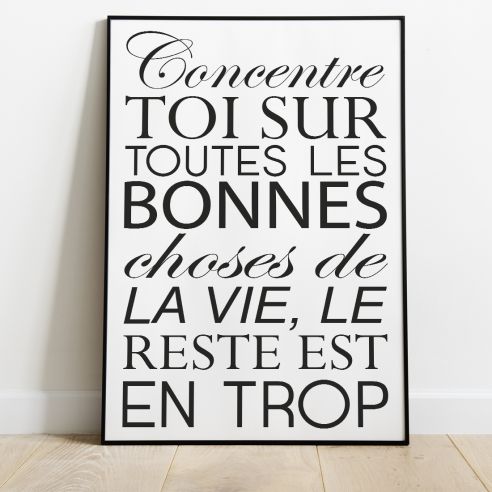 Affiche texte motivation