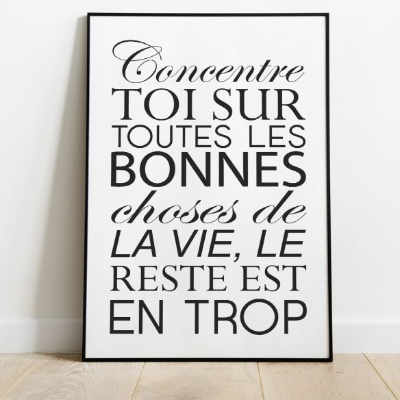 Affiche texte motivation