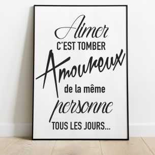 Citation amour poster