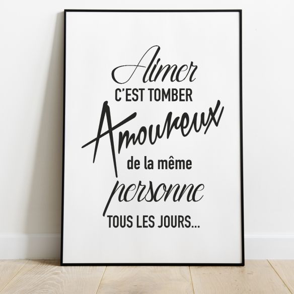Citation amour poster