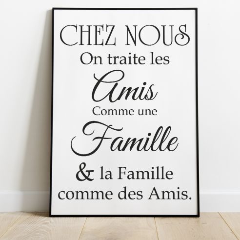 Affiche citation chez nous