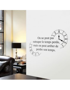 sticker on ne peut pas rattraper le temps perdu