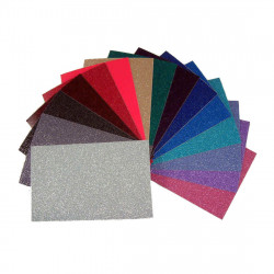 Film adhésif turquoise pailleté