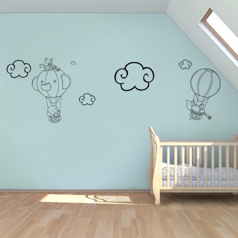 Kit stickers mural déco enfant