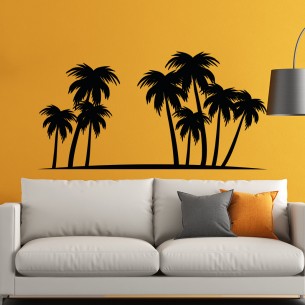 Sticker mural palmiers