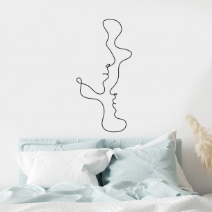 Sticker dessin au trait continu