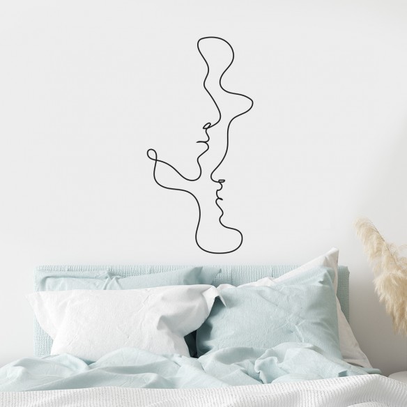 Sticker dessin au trait continu