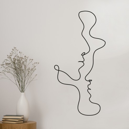 Sticker dessin au trait continu