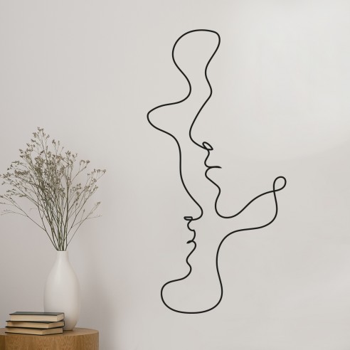 Sticker dessin au trait continu