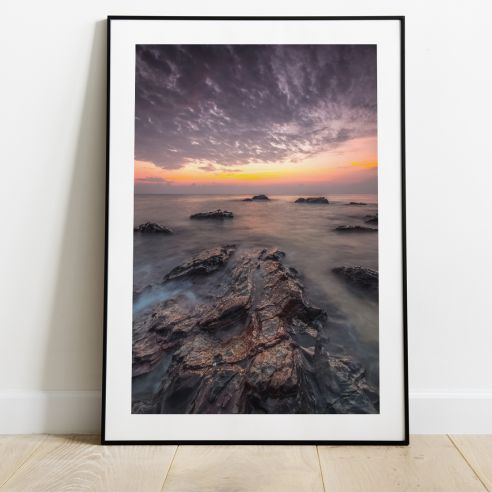 Rochers en bord de mer poster