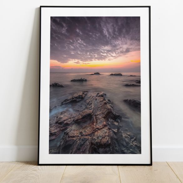 Rochers en bord de mer poster