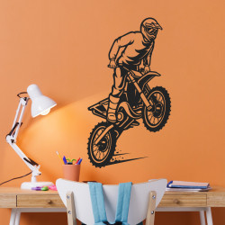 Stickers muraux moto cross