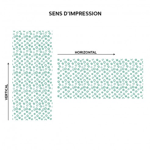 Imprimé tracés ronds