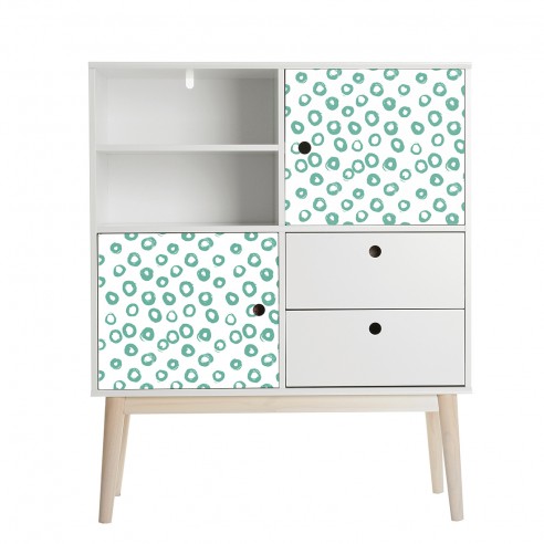 Imprimé tracés ronds