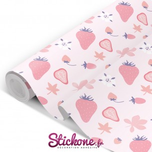 Film adhésif vinyle fraise