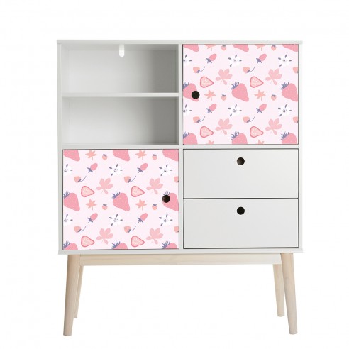 Film adhésif vinyle fraise