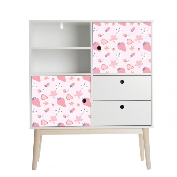 Film adhésif vinyle fraise