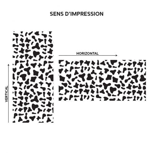 Film adhésif vinyle tâches vache