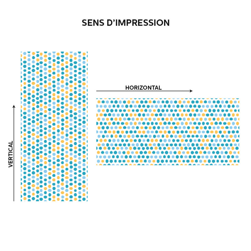 Film adhésif vinyle pois multicolor
