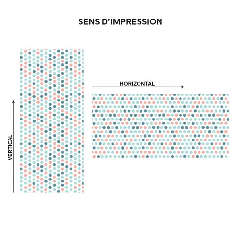 Film adhésif vinyle pois pastels