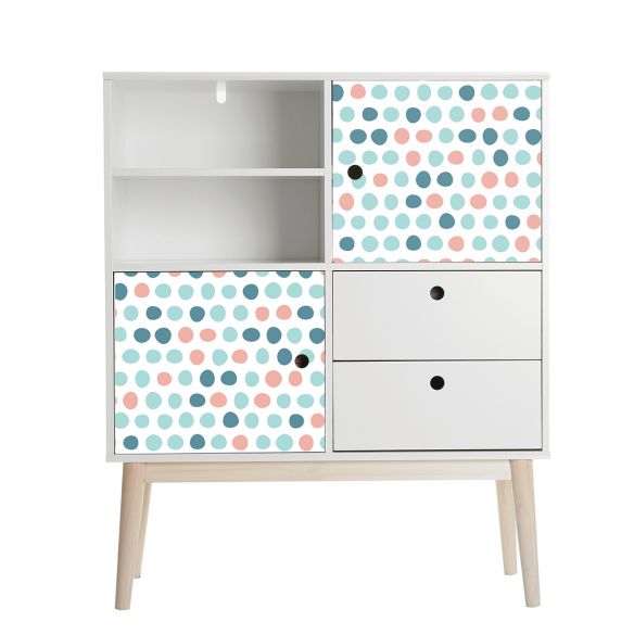Film adhésif vinyle pois pastels