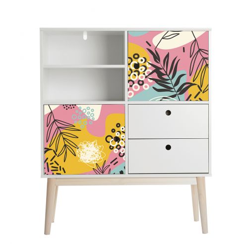 Film adhésif vinyle déco florale