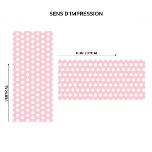 Film adhésif vinylepois blanc sur fond rose 2