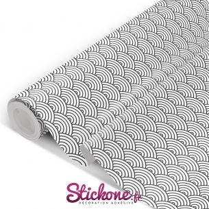 Film adhésif vinyle design ronds écailles