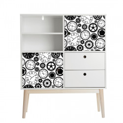 Film adhésif vinyle horloge mécanisme