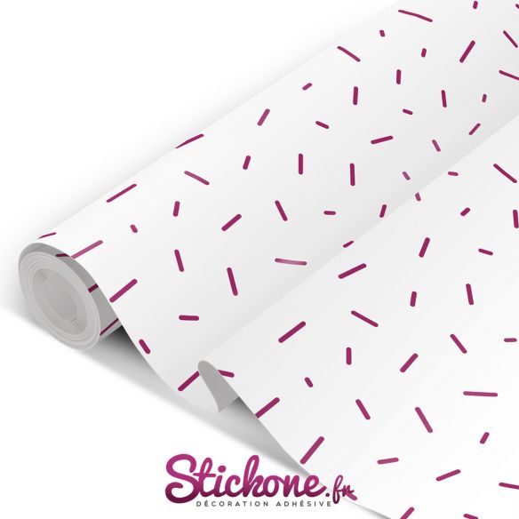 Film adhésif vinyle bâtons roses