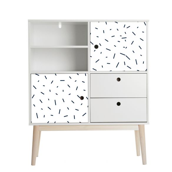 Film adhésif vinyle bâtons bleus