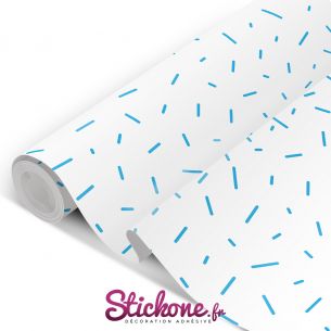 Film adhésif vinyle bâtons bleus