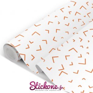 Film adhésif vinyle motifs oranges