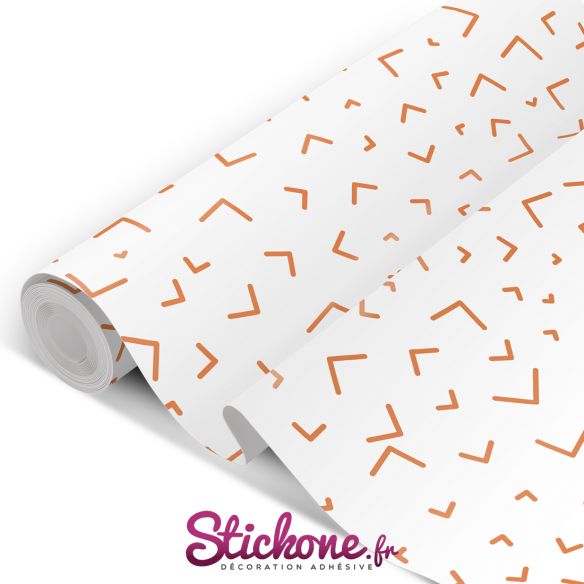Film adhésif vinyle motifs oranges