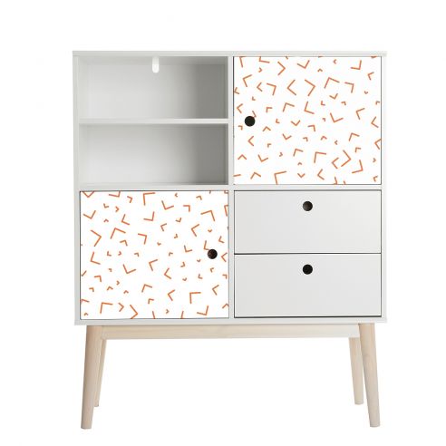 Film adhésif vinyle motifs noirs