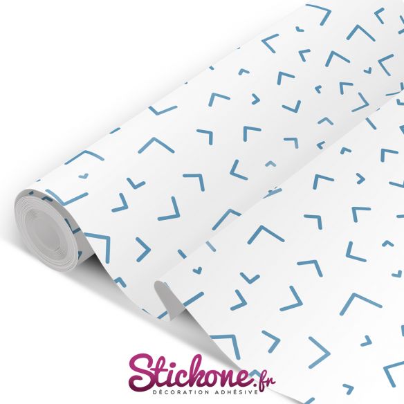 Film adhésif vinyle motifs bleus