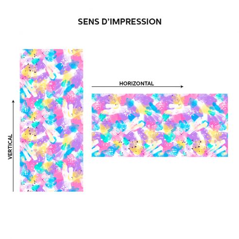 Film adhésif vinyle brush multicolore