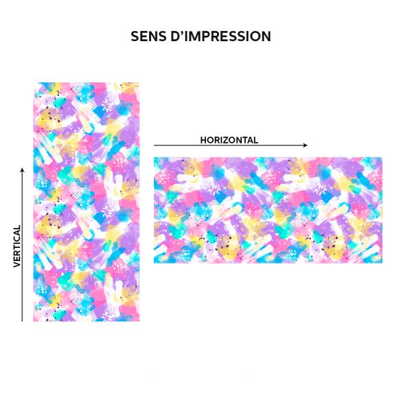 Film adhésif vinyle brush multicolore