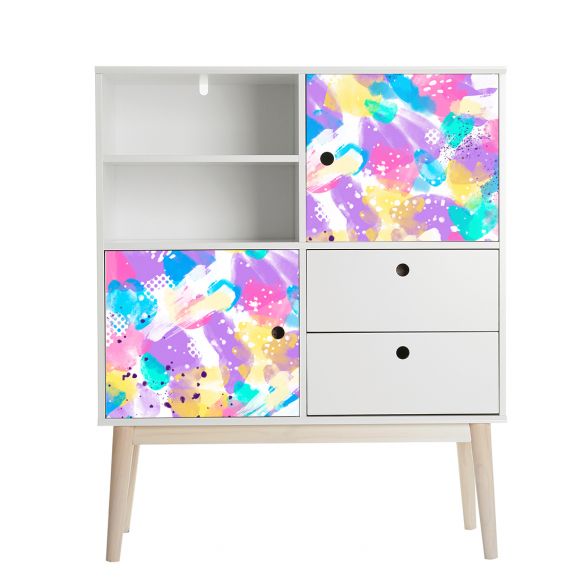 Film adhésif vinyle brush multicolore