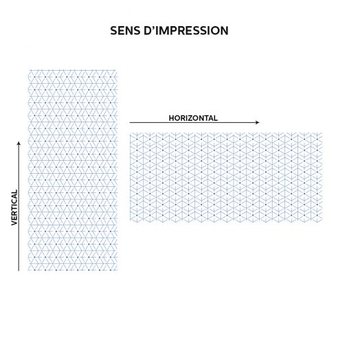 Film adhésif motifs géométriques bleus