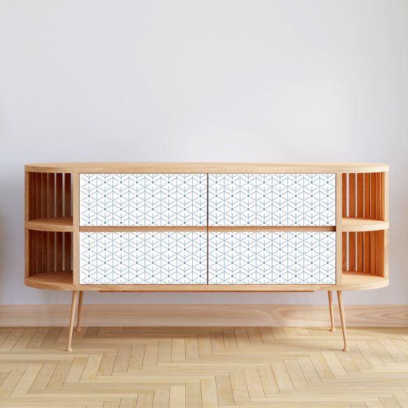 Film adhésif motifs géométriques noirs