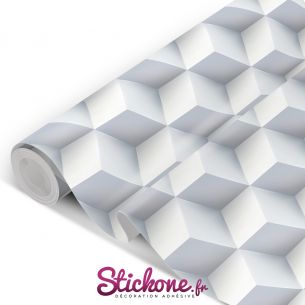 Film adhésif vinyle cubes 3D