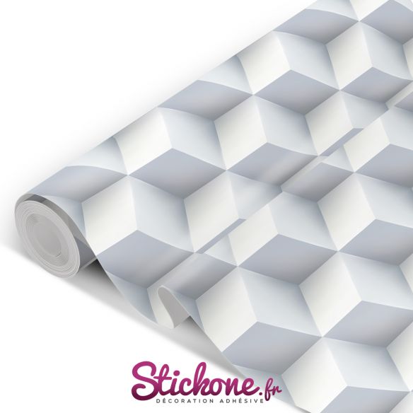 Film adhésif vinyle cubes 3D