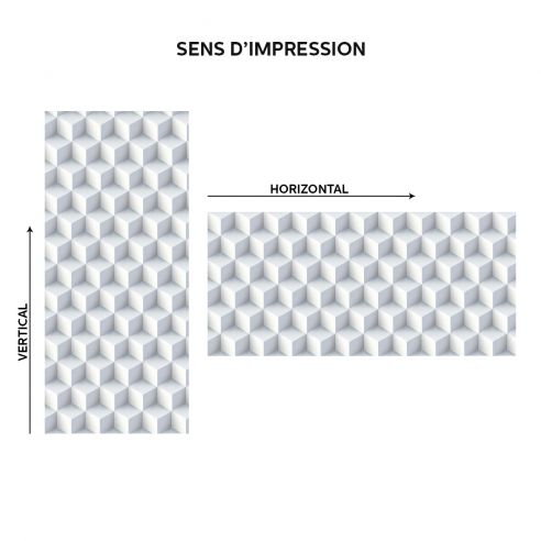 Film adhésif vinyle cubes 3D