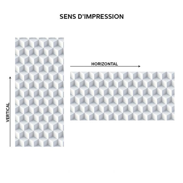 Film adhésif vinyle cubes 3D