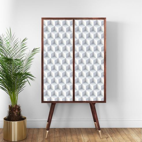 Film adhésif vinyle cubes 3D