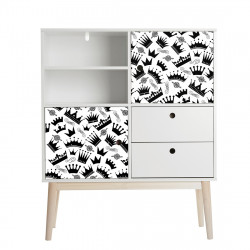 Film adhésif vinyle motifs couronnes