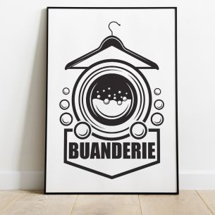Affiche déco buanderie 2