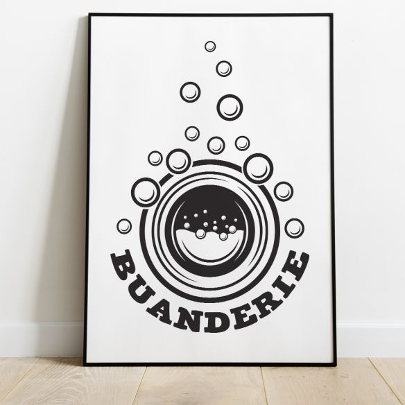 Affiche buanderie